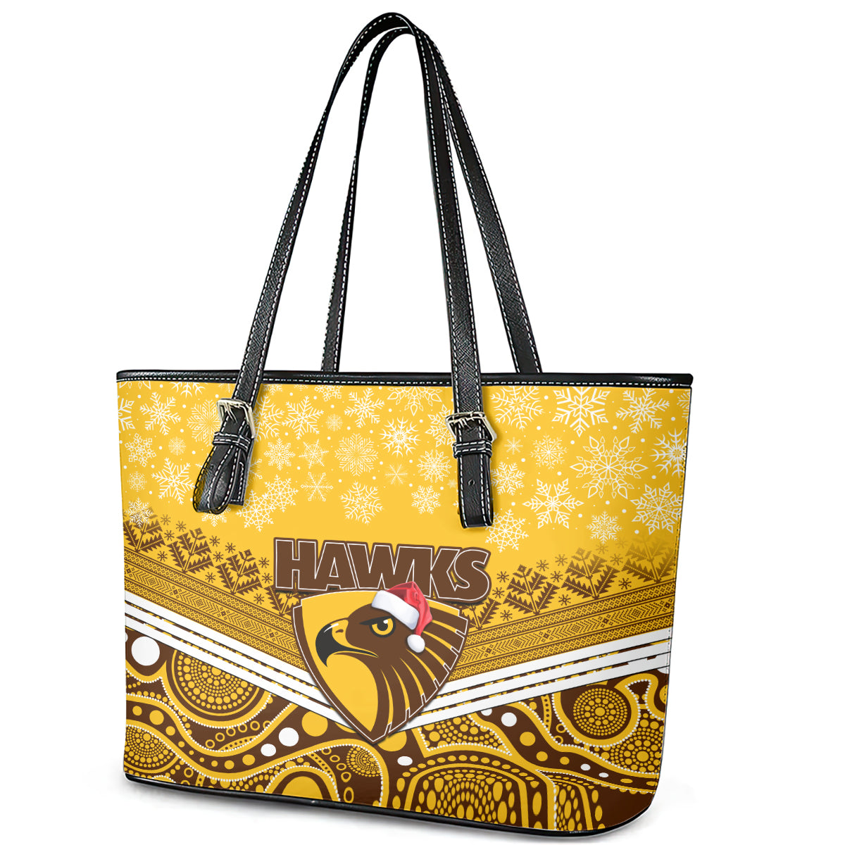 custom-hawthorn-football-christmas-leather-tote-bag-merry-xmas-2023-mix-aboriginal-art