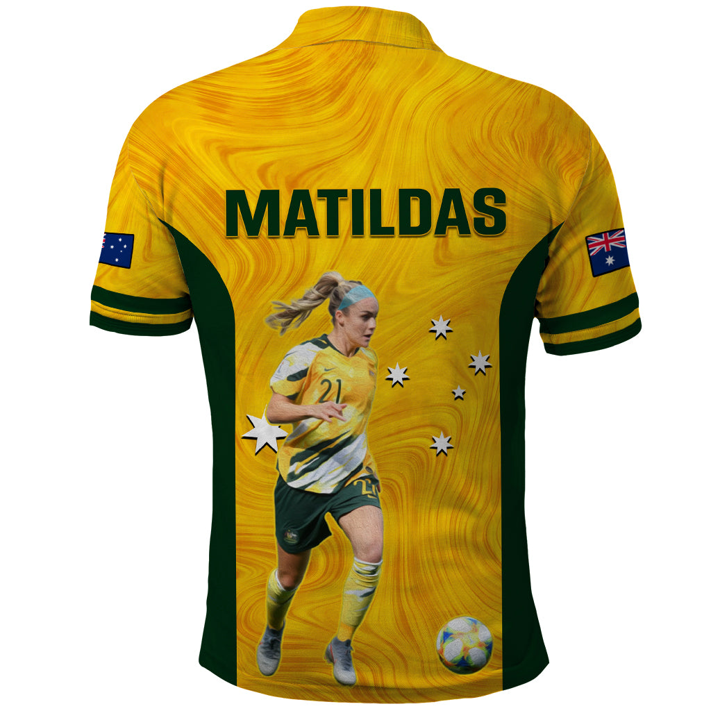 australia-soccer-polo-shirt-ellie-carpenter-matildas-gold-version