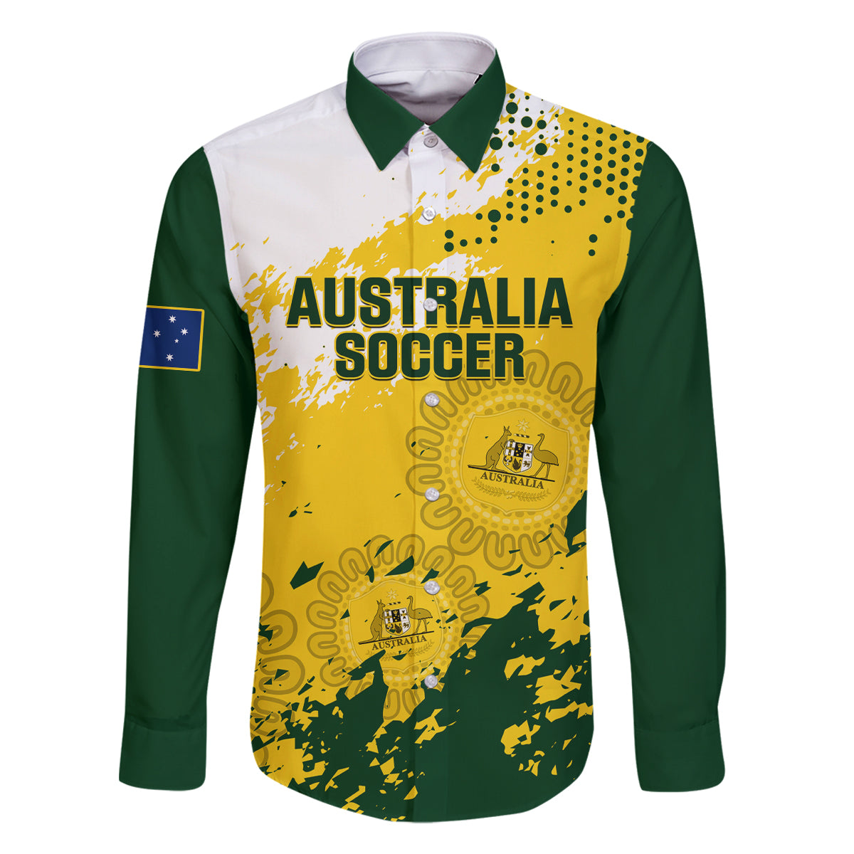 australia-soccer-family-matching-long-sleeve-bodycon-dress-and-hawaiian-shirt-til-its-done-matildas-2024-happy-46th-anniversary