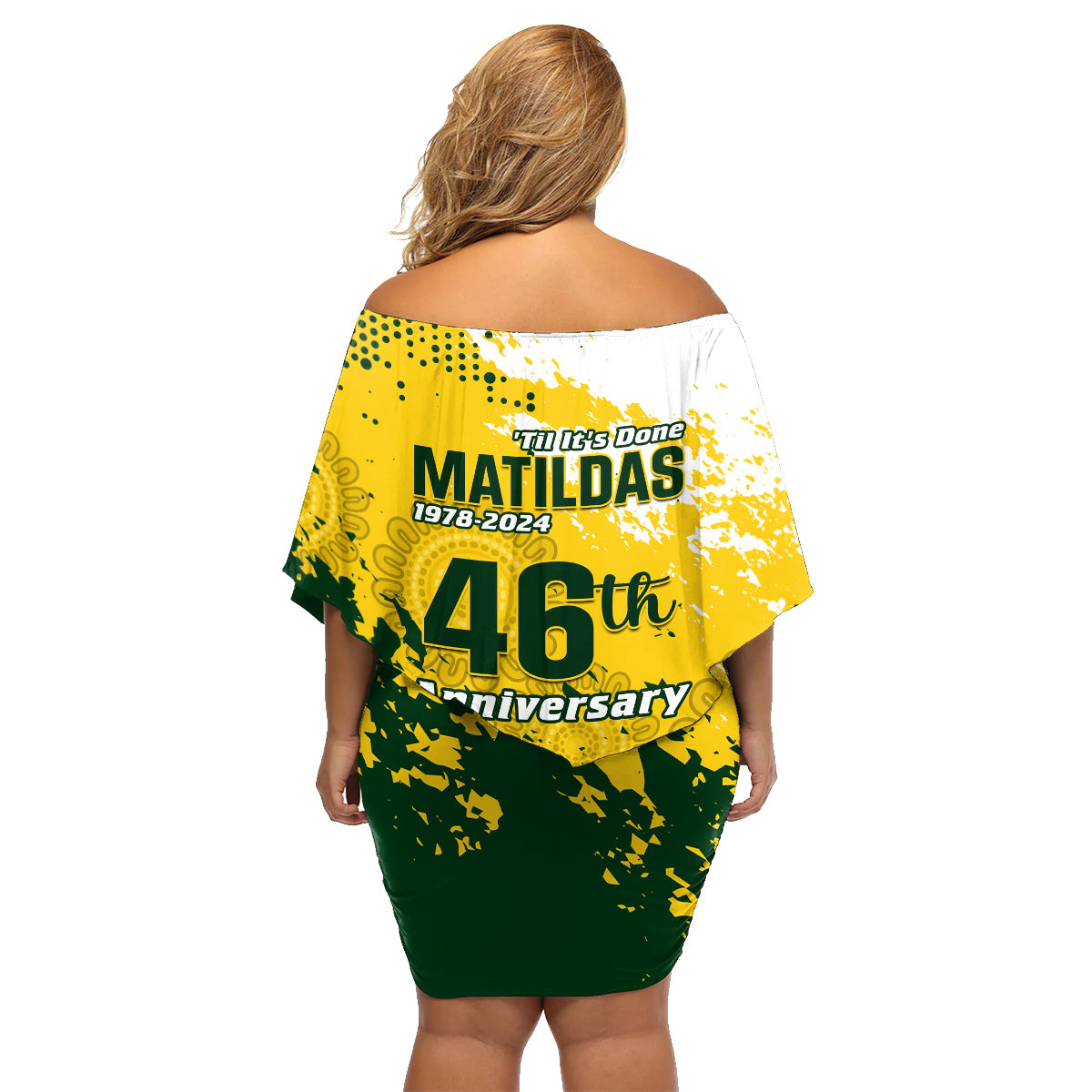 australia-soccer-family-matching-off-shoulder-short-dress-and-hawaiian-shirt-til-its-done-matildas-2024-happy-46th-anniversary