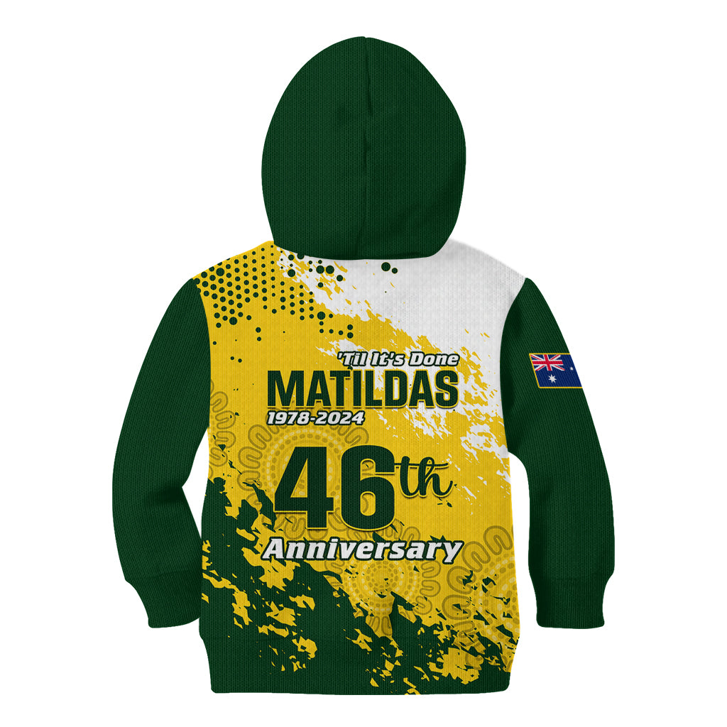 australia-soccer-kid-hoodie-til-its-done-matildas-2024-happy-46th-anniversary