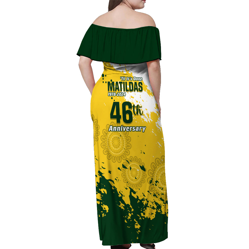 australia-soccer-off-shoulder-maxi-dress-til-its-done-matildas-2024-happy-46th-anniversary