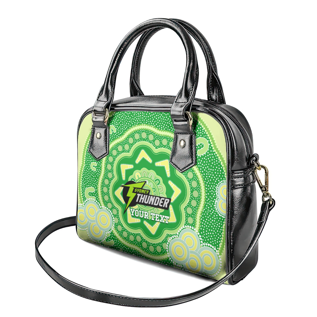 Custom BBL Thunder Cricket Shoulder Handbag 2024 Aboriginal Art