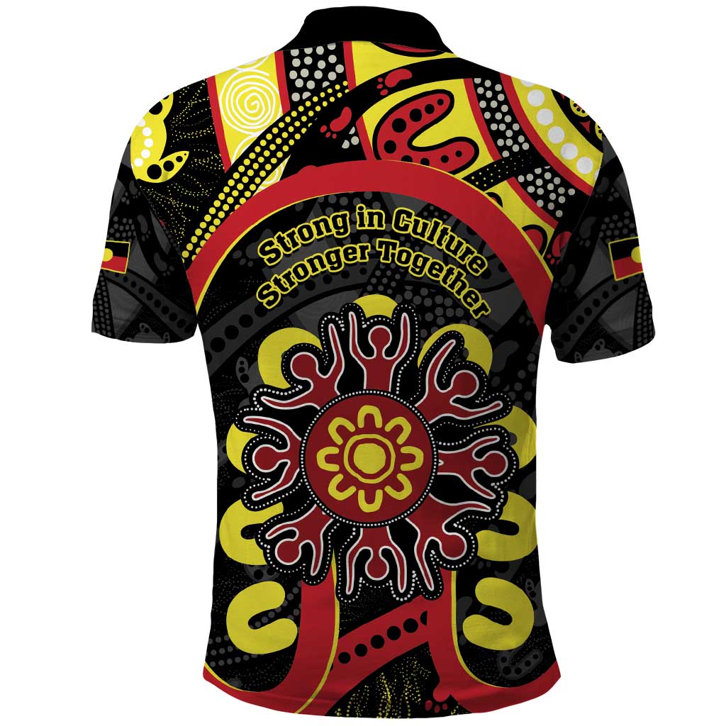 Australia Indigenous Children's Day Polo Shirt Strong In Culture Stronger Together Aboriginal Art