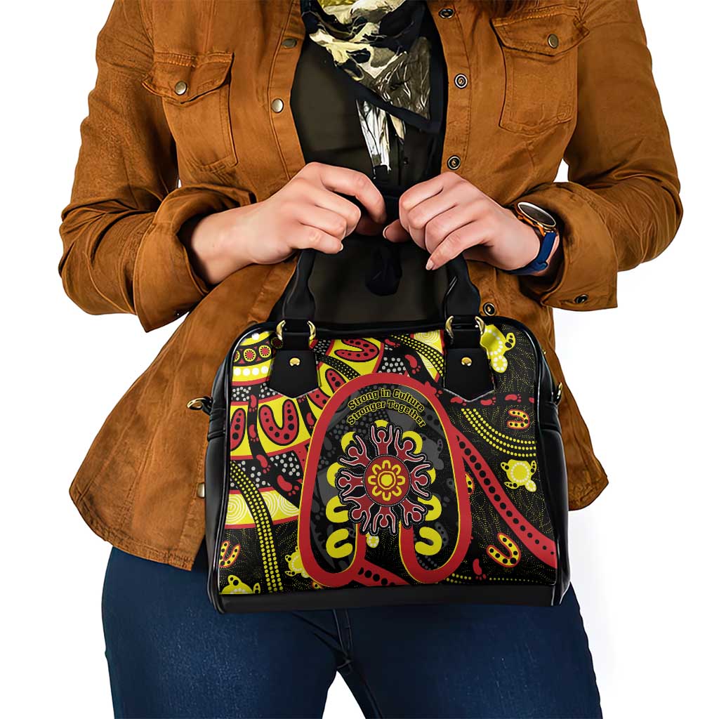 Australia Indigenous Children's Day Shoulder Handbag Strong In Culture Stronger Together Aboriginal Art