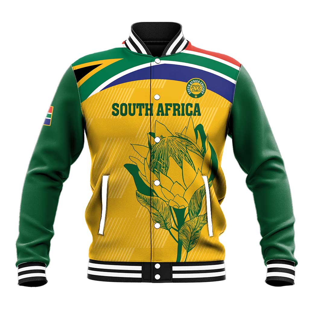 Custom South Africa Cricket Baseball Jacket Go Champions World Cup Proteas