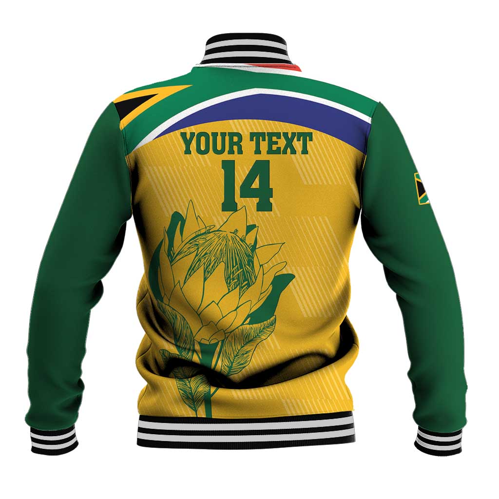 Custom South Africa Cricket Baseball Jacket Go Champions World Cup Proteas