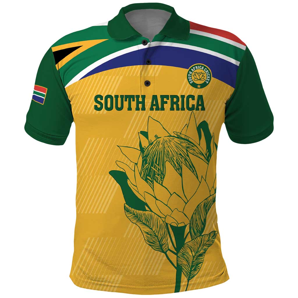 Custom South Africa Cricket Polo Shirt Go Champions World Cup Proteas