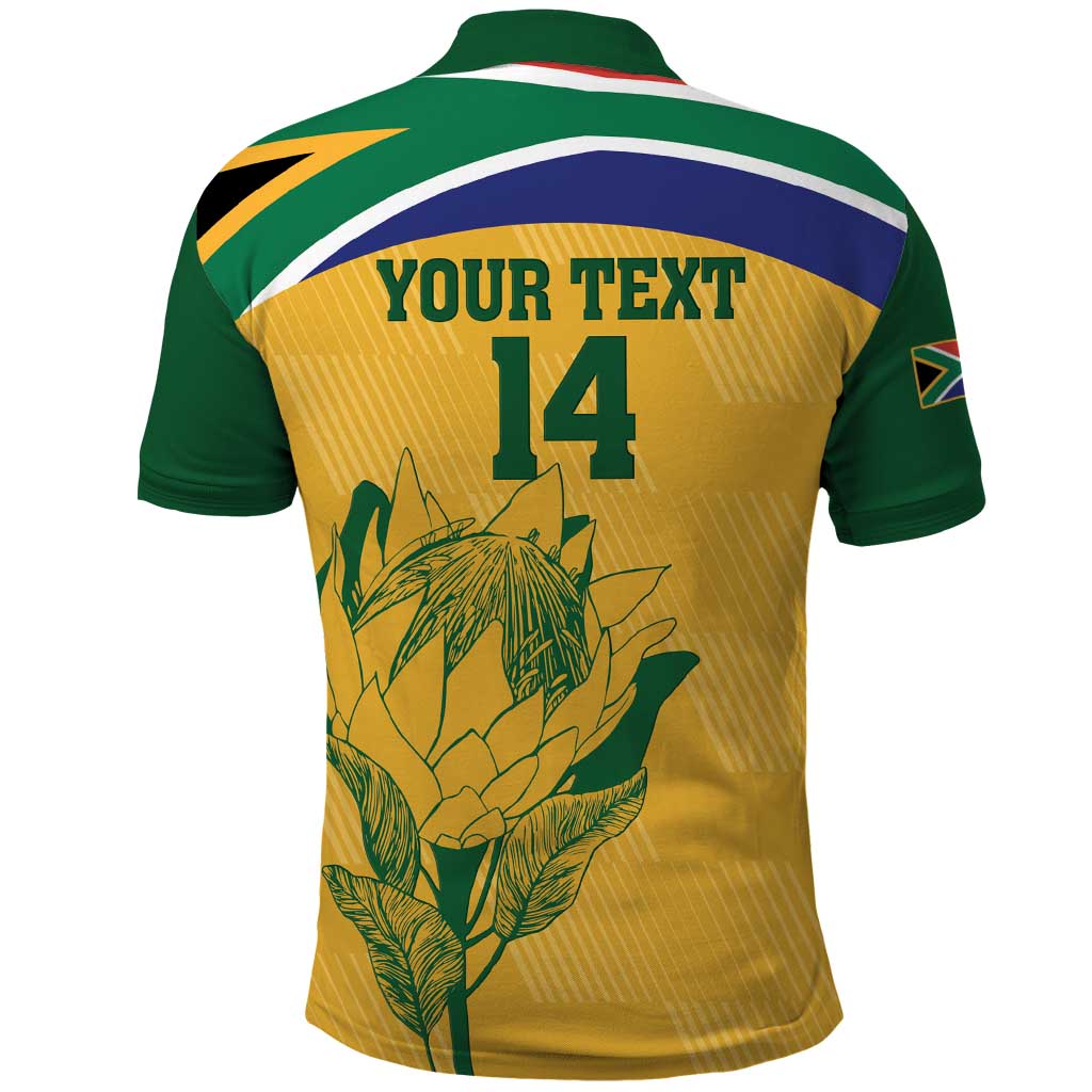 Custom South Africa Cricket Polo Shirt Go Champions World Cup Proteas