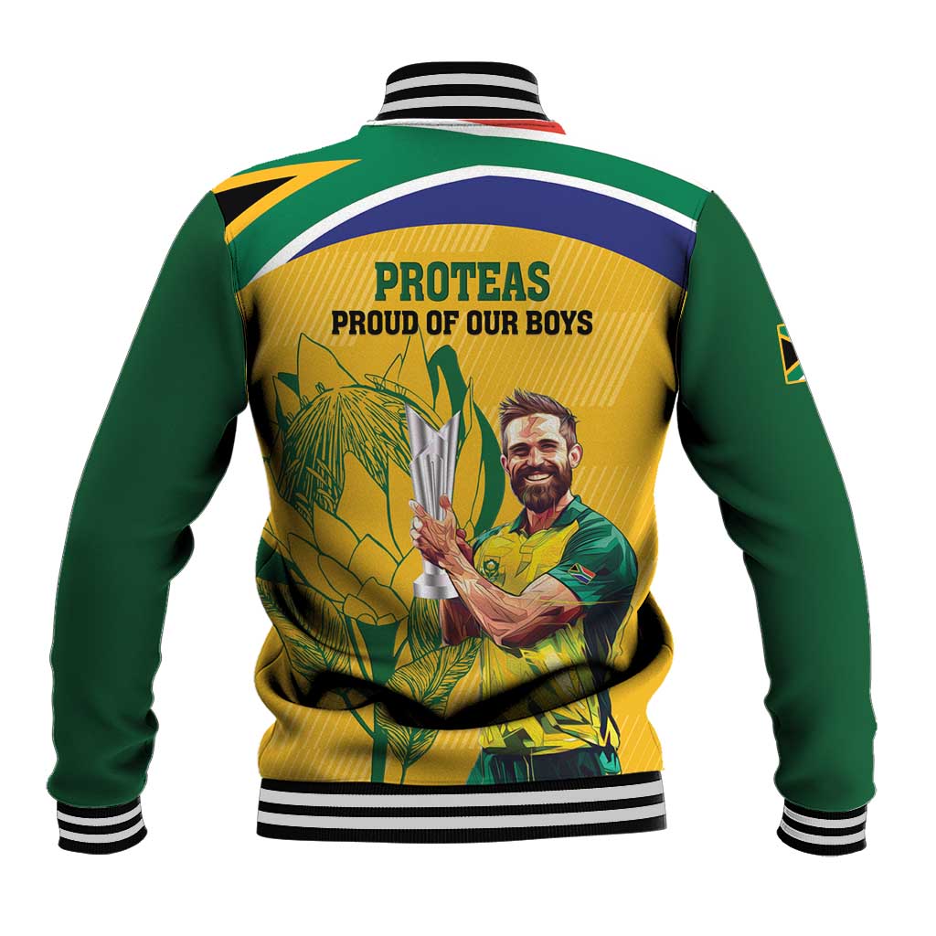 South Africa Cricket Baseball Jacket 1st Champions World Cup Proud Of Our Boys