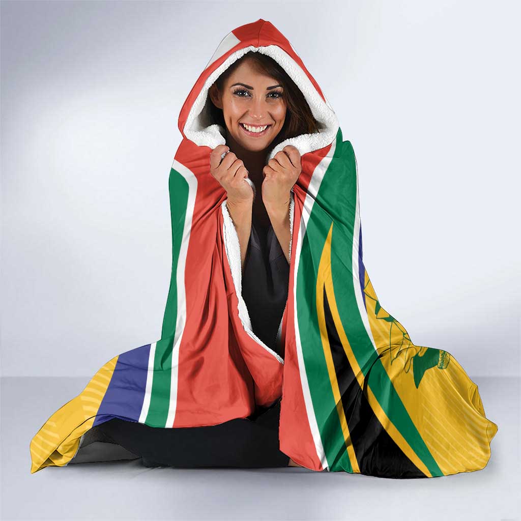 South Africa Cricket Hooded Blanket 1st Champions World Cup Proud Of Our Boys