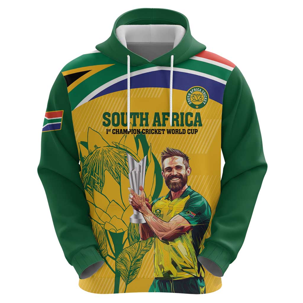 South Africa Cricket Hoodie 1st Champions World Cup Proud Of Our Boys