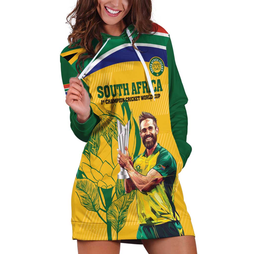 South Africa Cricket Hoodie Dress 1st Champions World Cup Proud Of Our Boys