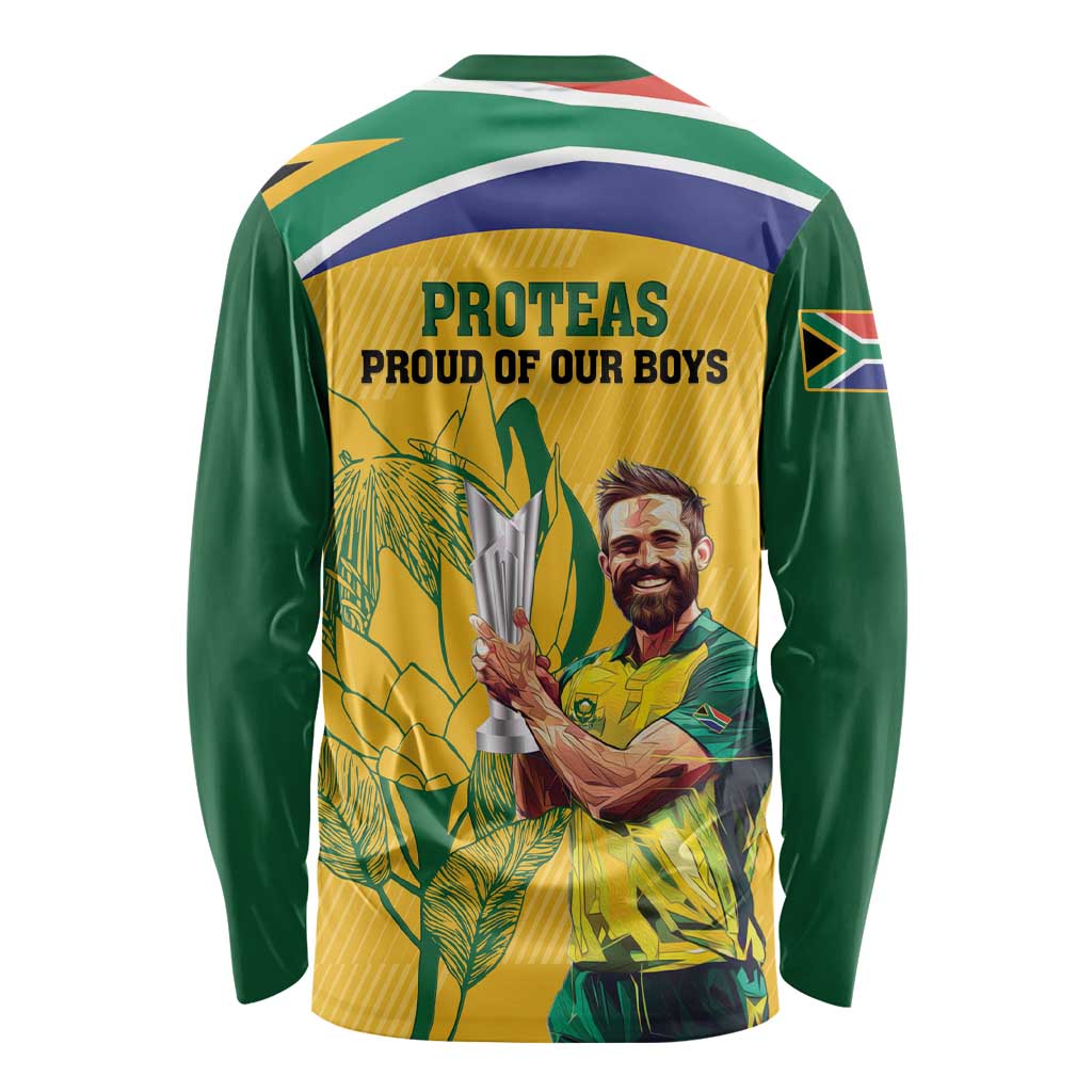 South Africa Cricket Long Sleeve Shirt 1st Champions World Cup Proud Of Our Boys