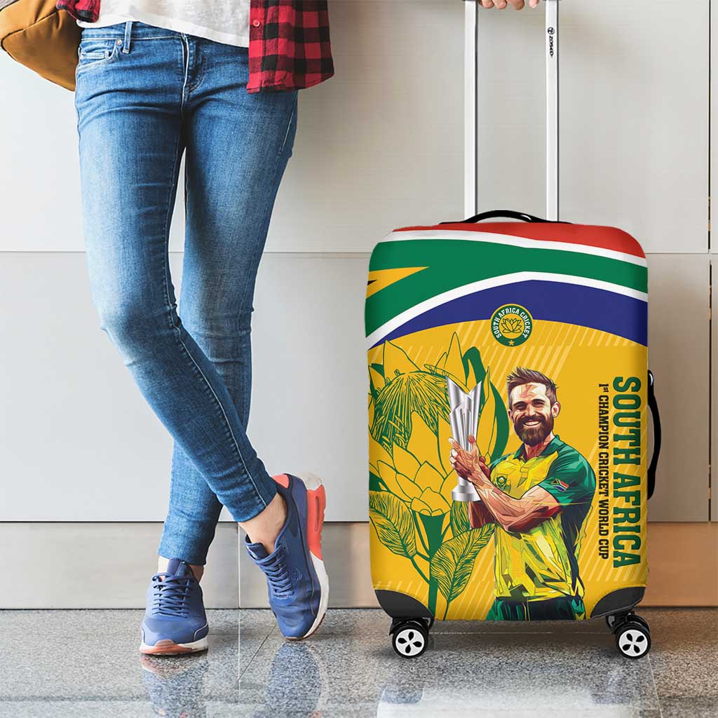 South Africa Cricket Luggage Cover 1st Champions World Cup Proud Of Our Boys