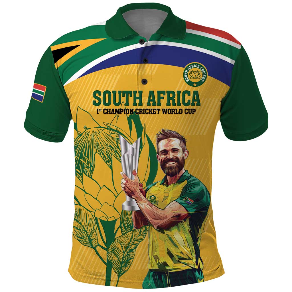 South Africa Cricket Polo Shirt 1st Champions World Cup Proud Of Our Boys