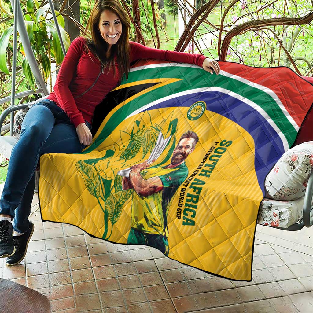 South Africa Cricket Quilt 1st Champions World Cup Proud Of Our Boys