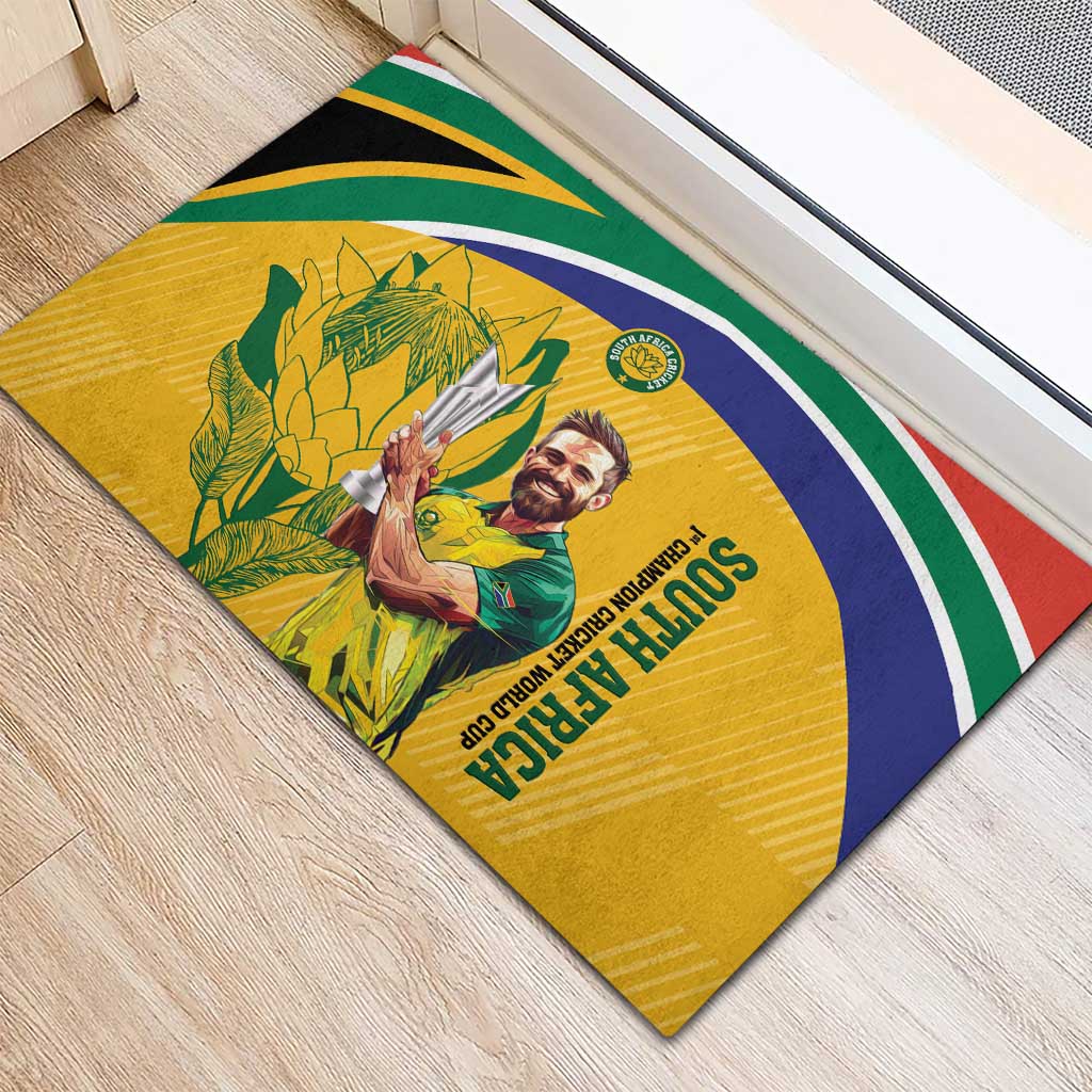 South Africa Cricket Rubber Doormat 1st Champions World Cup Proud Of Our Boys