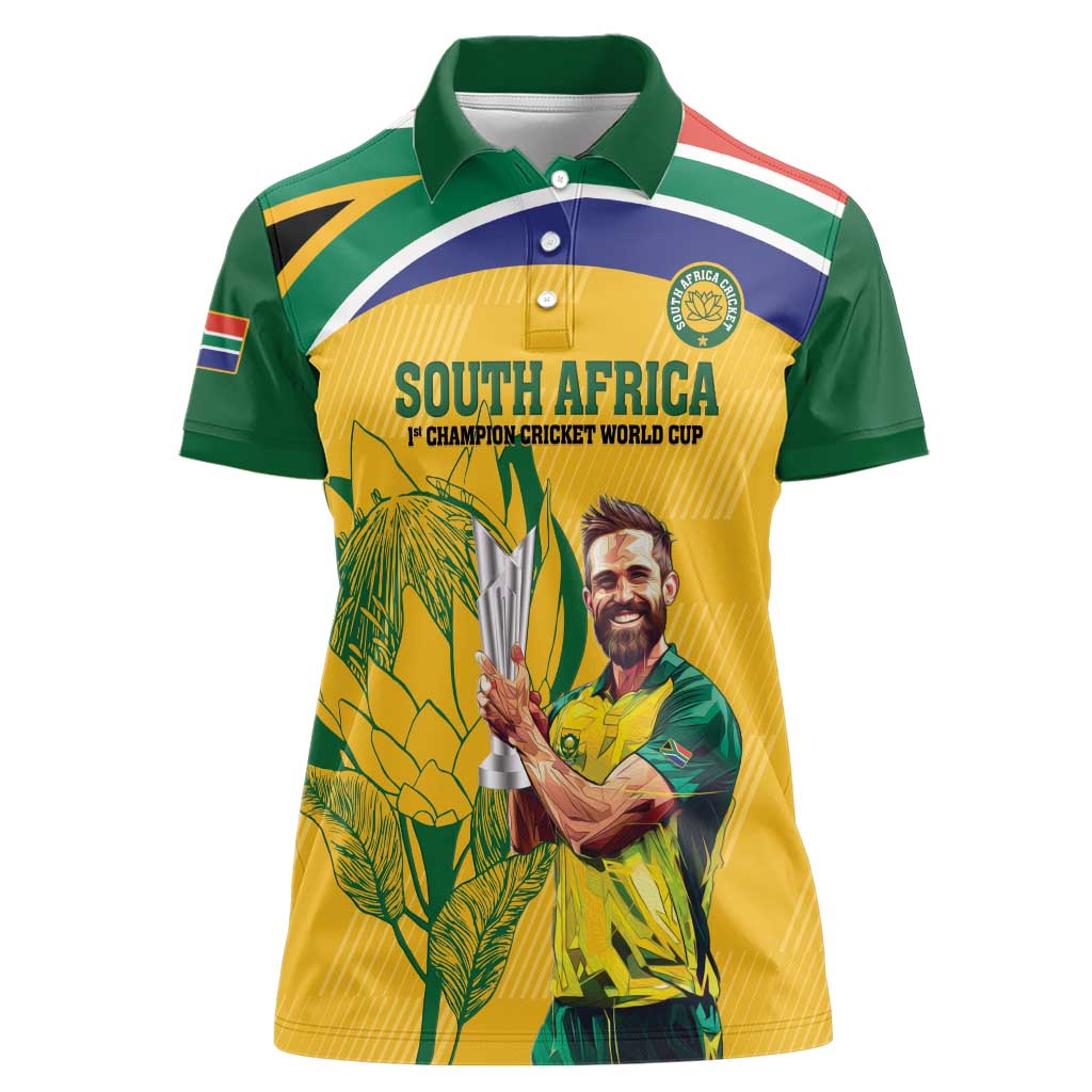 South Africa Cricket Women Polo Shirt 1st Champions World Cup Proud Of Our Boys