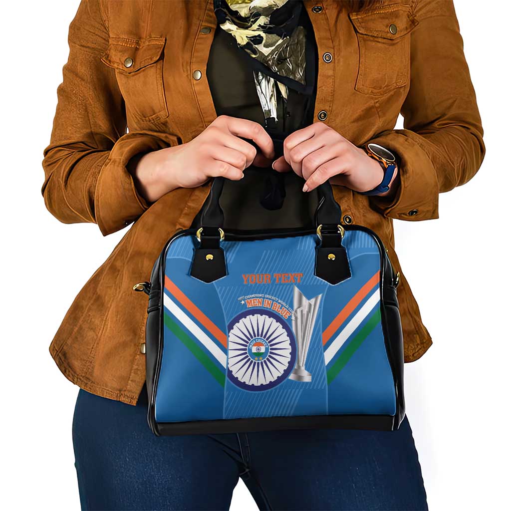 Custom India Cricket Shoulder Handbag 2nd Champions World Cup Men In Blue