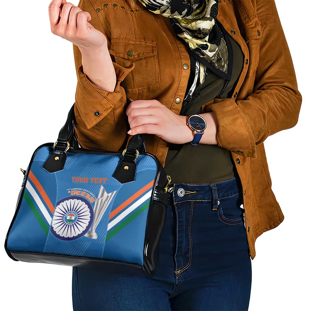 Custom India Cricket Shoulder Handbag 2nd Champions World Cup Men In Blue