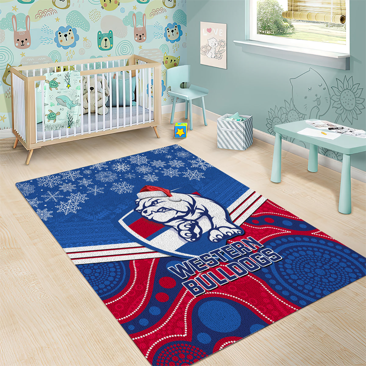 custom-bulldogs-football-christmas-area-rug-merry-xmas-2023-mix-aboriginal-art