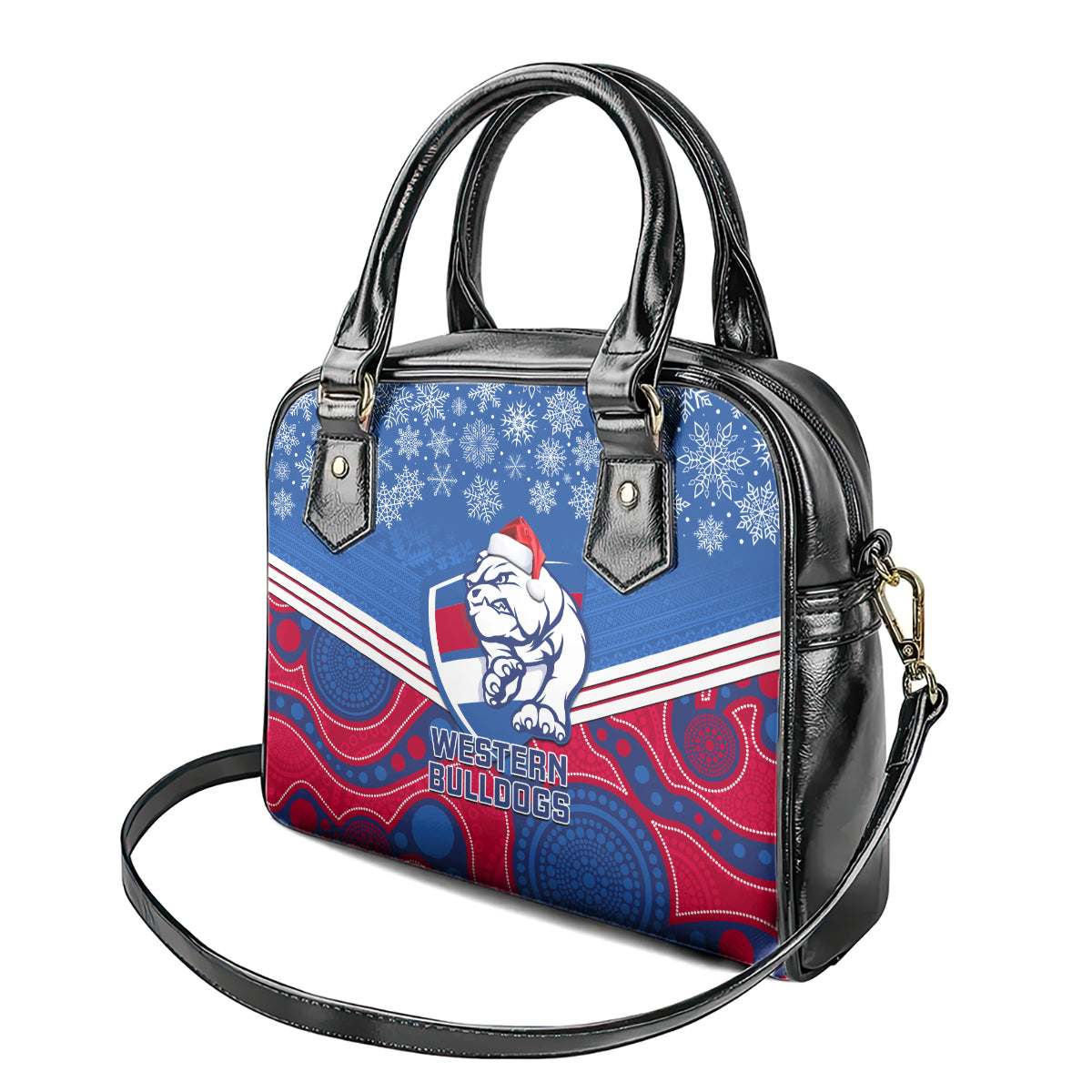 custom-bulldogs-football-christmas-shoulder-handbag-merry-xmas-2023-mix-aboriginal-art