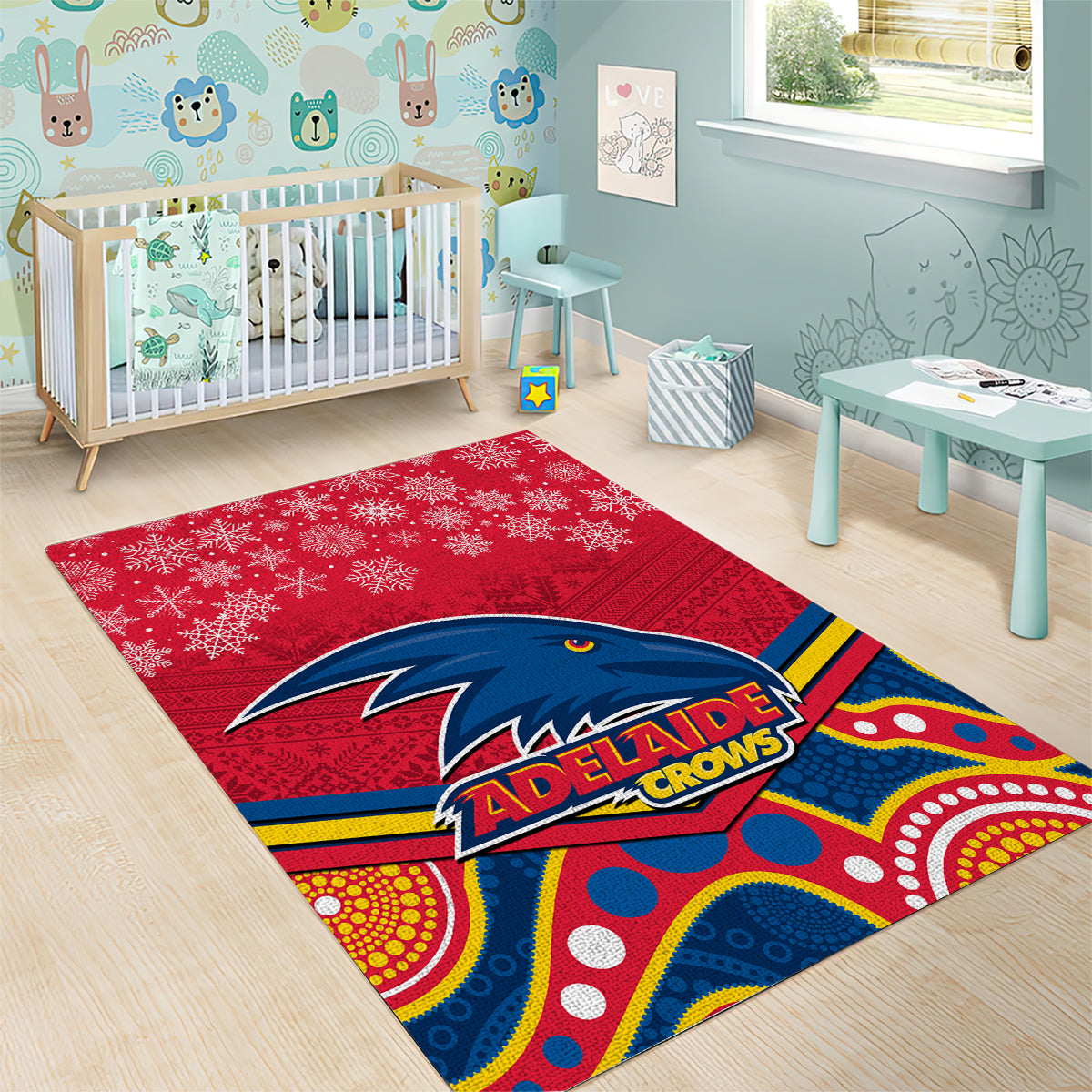 custom-adelaide-crows-football-christmas-area-rug-merry-xmas-2023-mix-aboriginal-art