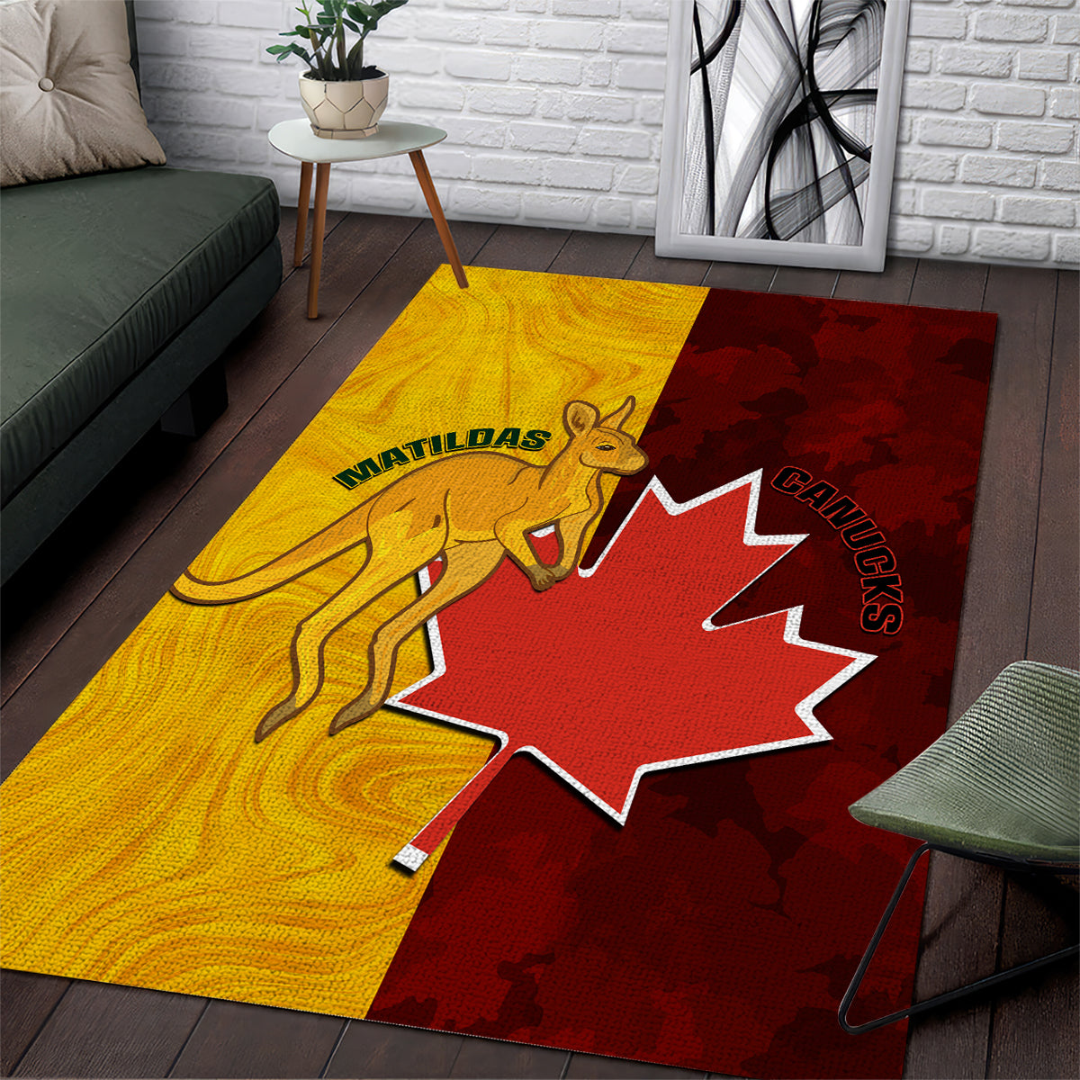 australia-and-canada-soccer-area-rug-matildas-combine-canucks-together