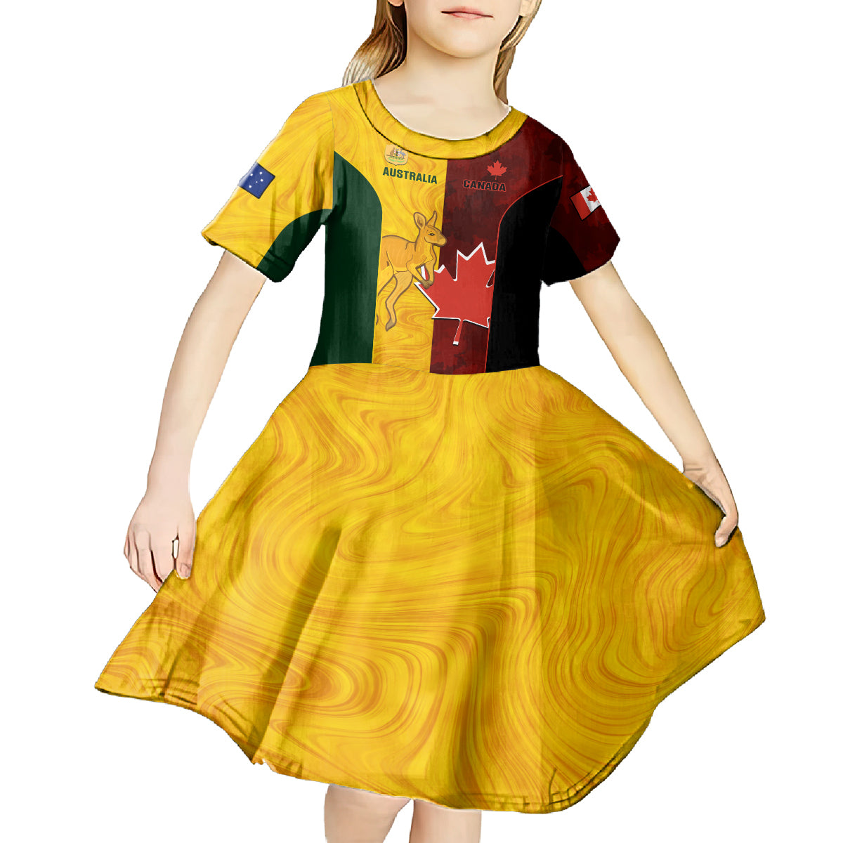 australia-and-canada-soccer-kid-short-sleeve-dress-matildas-combine-canucks-together