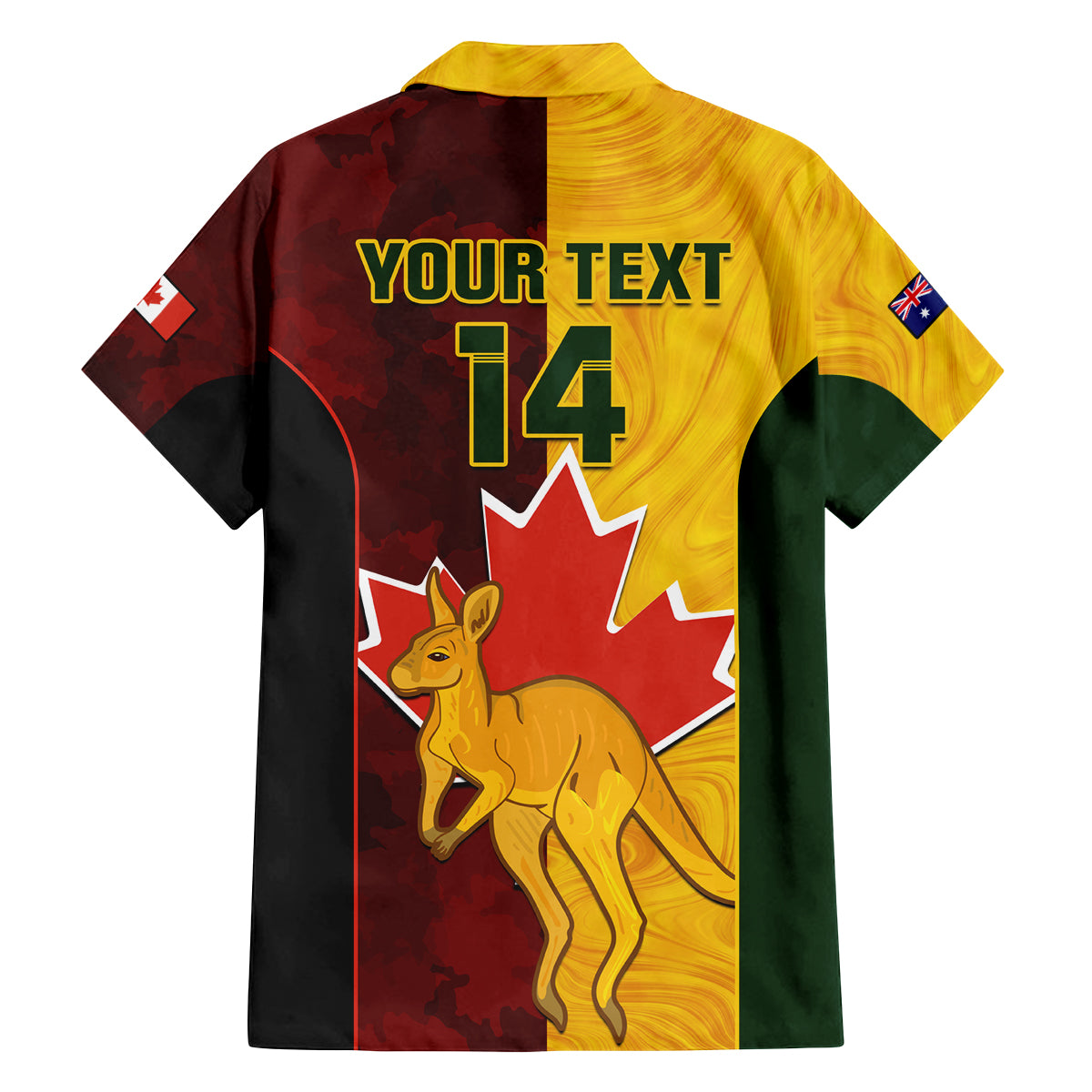 custom-australia-and-canada-soccer-family-matching-long-sleeve-bodycon-dress-and-hawaiian-shirt-matildas-combine-canucks-together