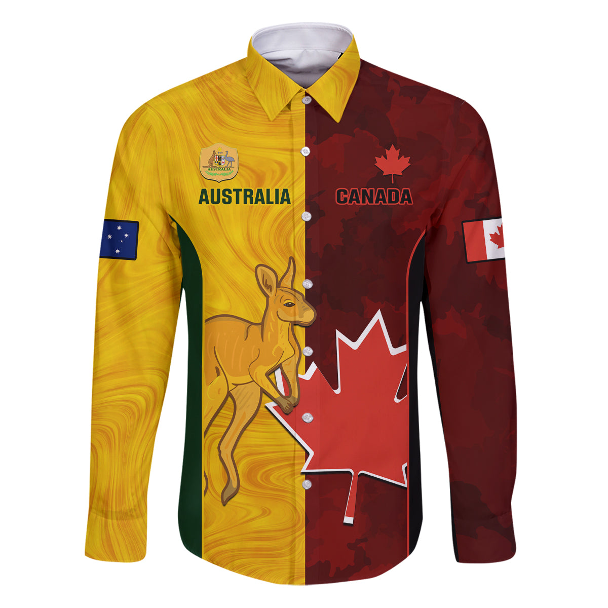 custom-australia-and-canada-soccer-family-matching-puletasi-dress-and-hawaiian-shirt-matildas-combine-canucks-together