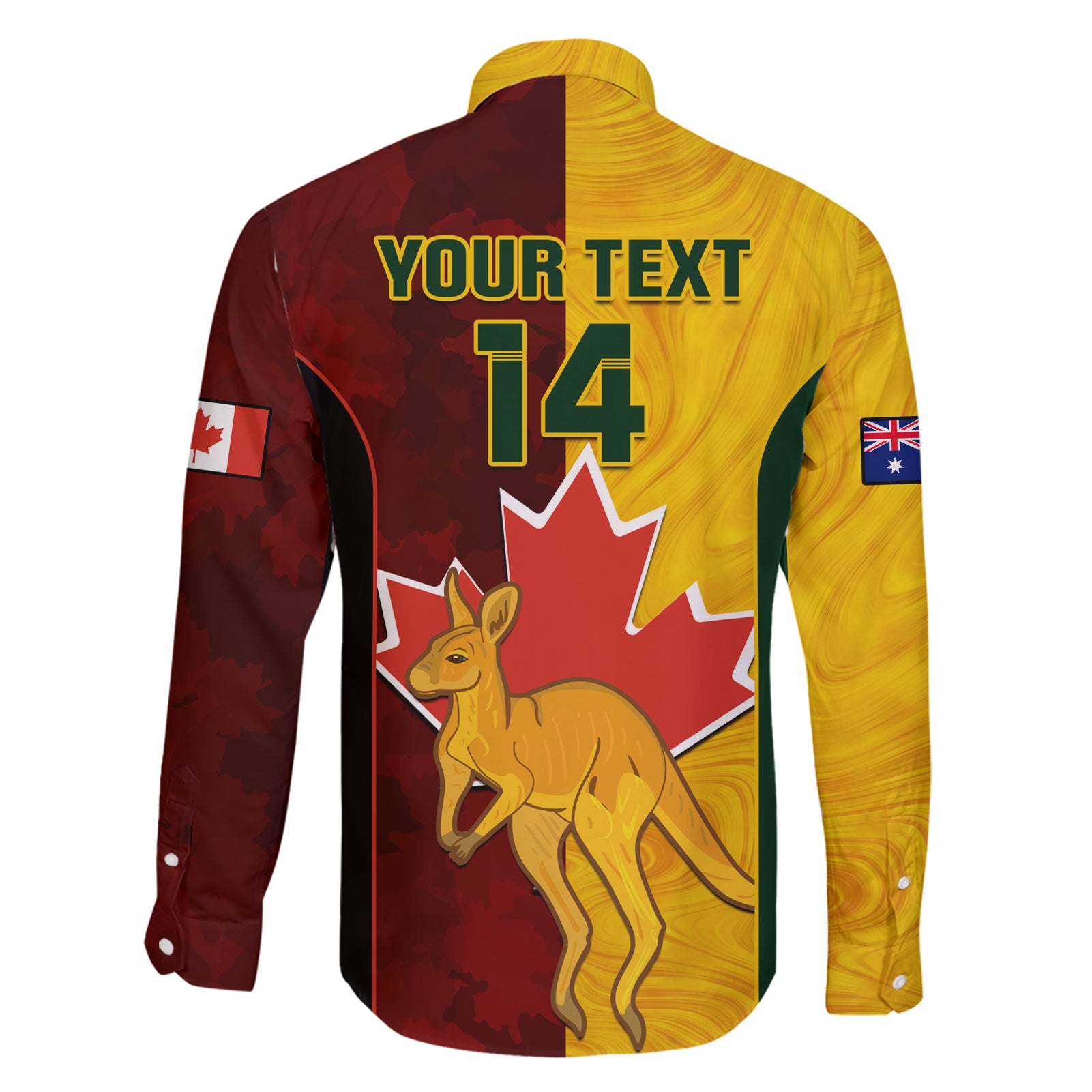 custom-australia-and-canada-soccer-family-matching-short-sleeve-bodycon-dress-and-hawaiian-shirt-matildas-combine-canucks-together