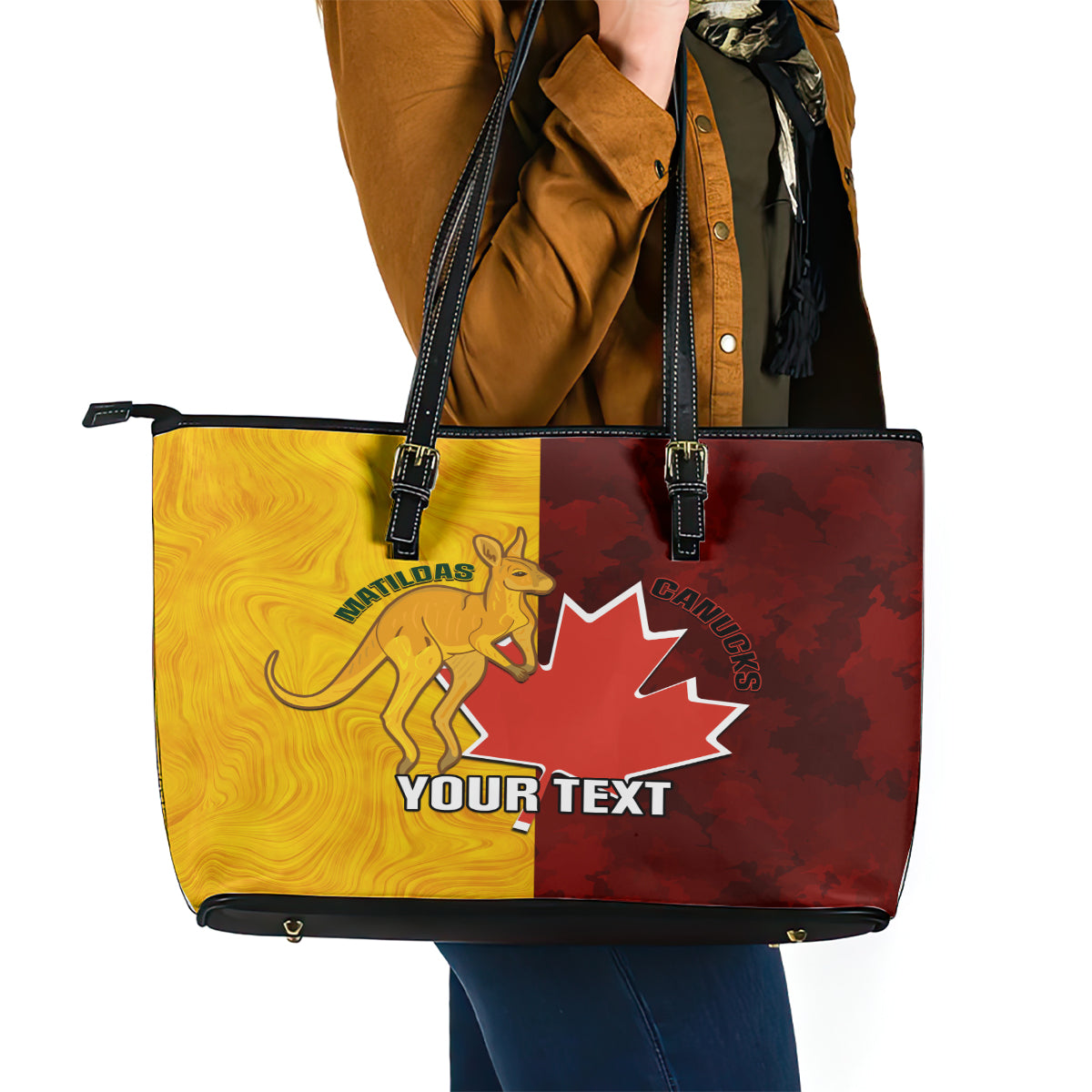 custom-australia-and-canada-soccer-leather-tote-bag-matildas-combine-canucks-together