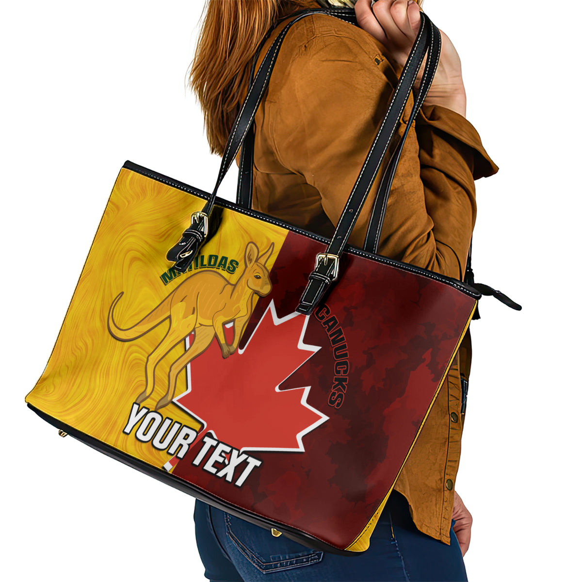 custom-australia-and-canada-soccer-leather-tote-bag-matildas-combine-canucks-together