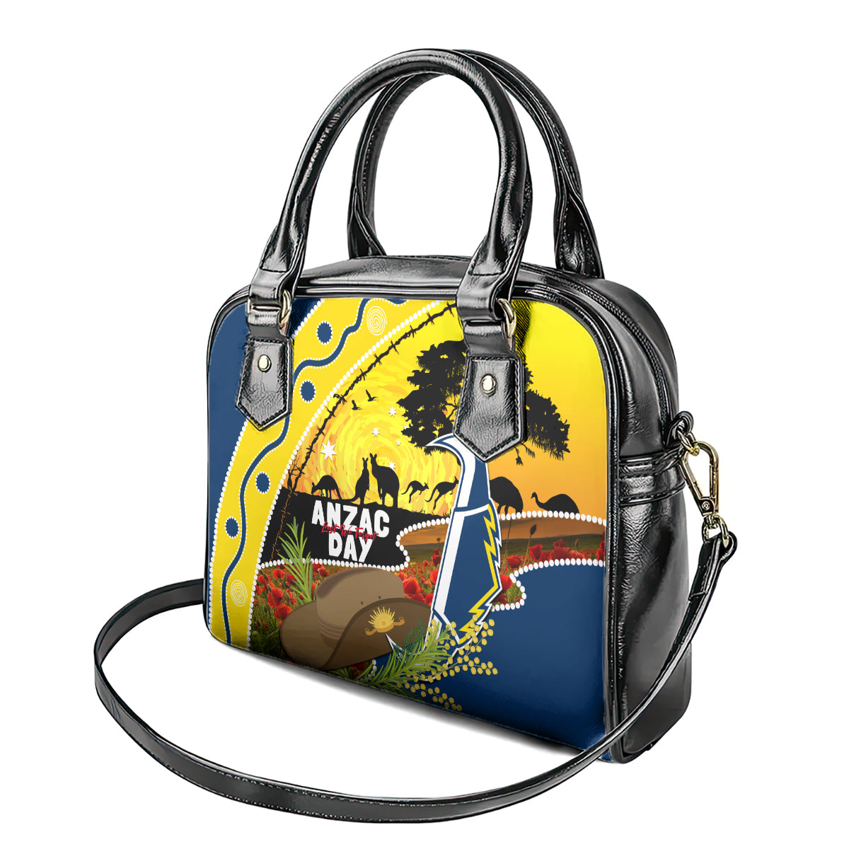 Cowboys ANZAC Day Shoulder Handbag Rosemary Starring Night Style