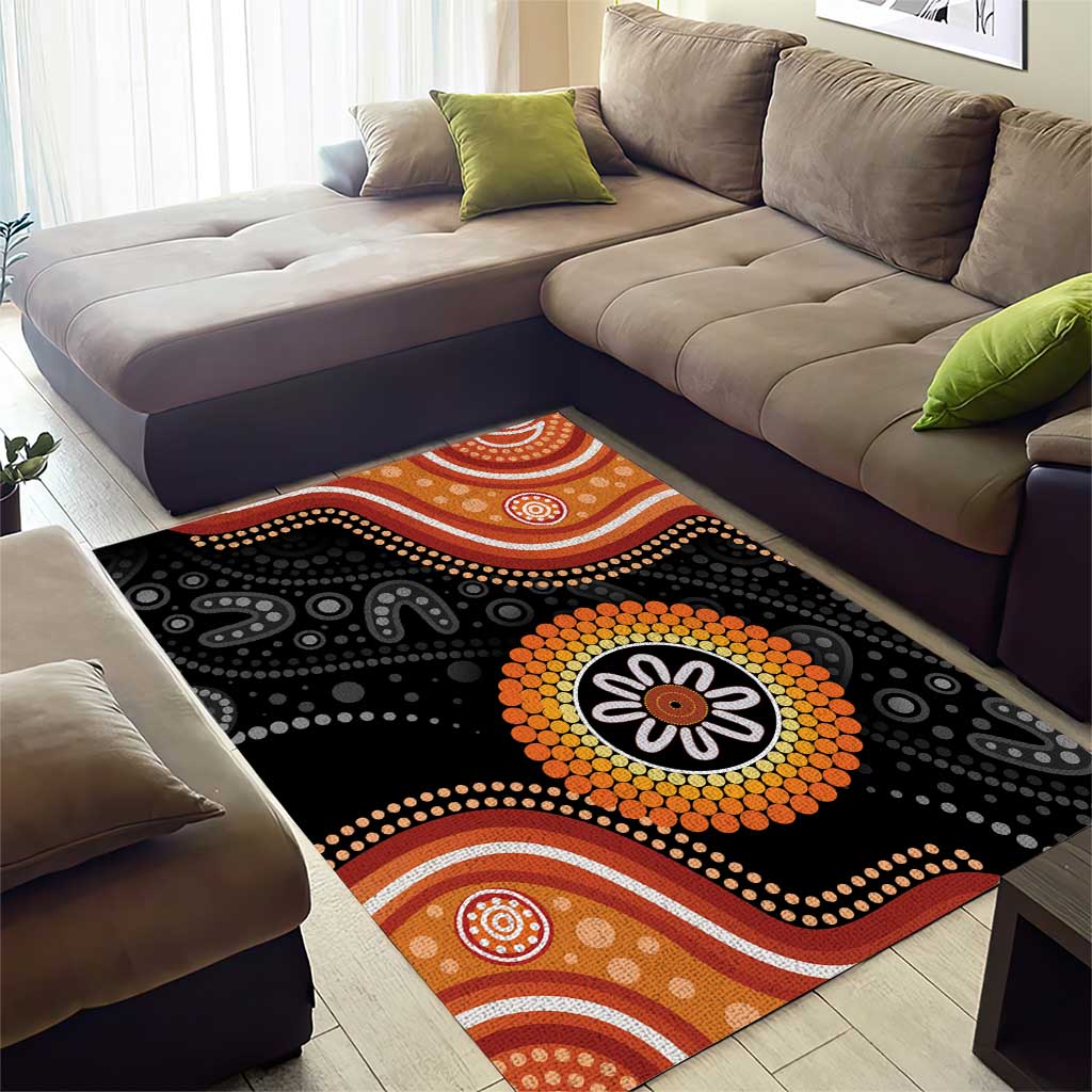 Australia Aboriginal Art Area Rug Indigenous Proud