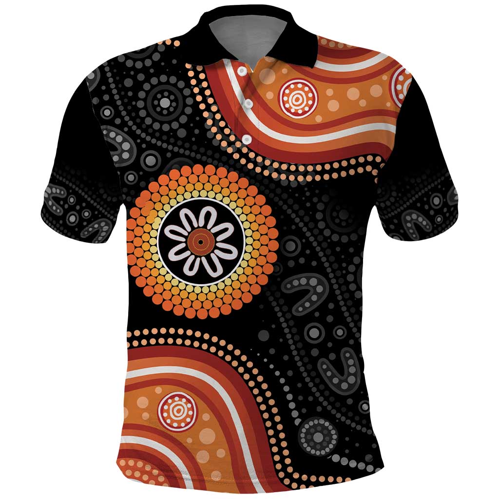 Australia Aboriginal Art Polo Shirt Indigenous Proud