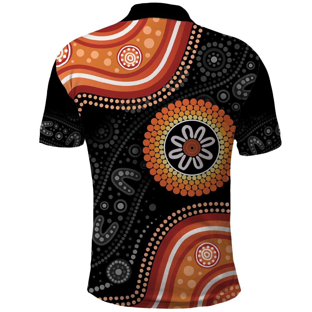 Australia Aboriginal Art Polo Shirt Indigenous Proud