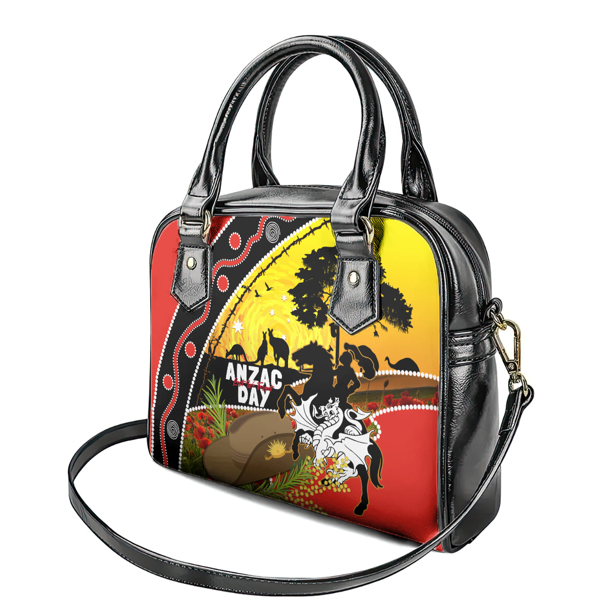 Dragons Rugby ANZAC Day Shoulder Handbag Saints Rosemary Starry Night