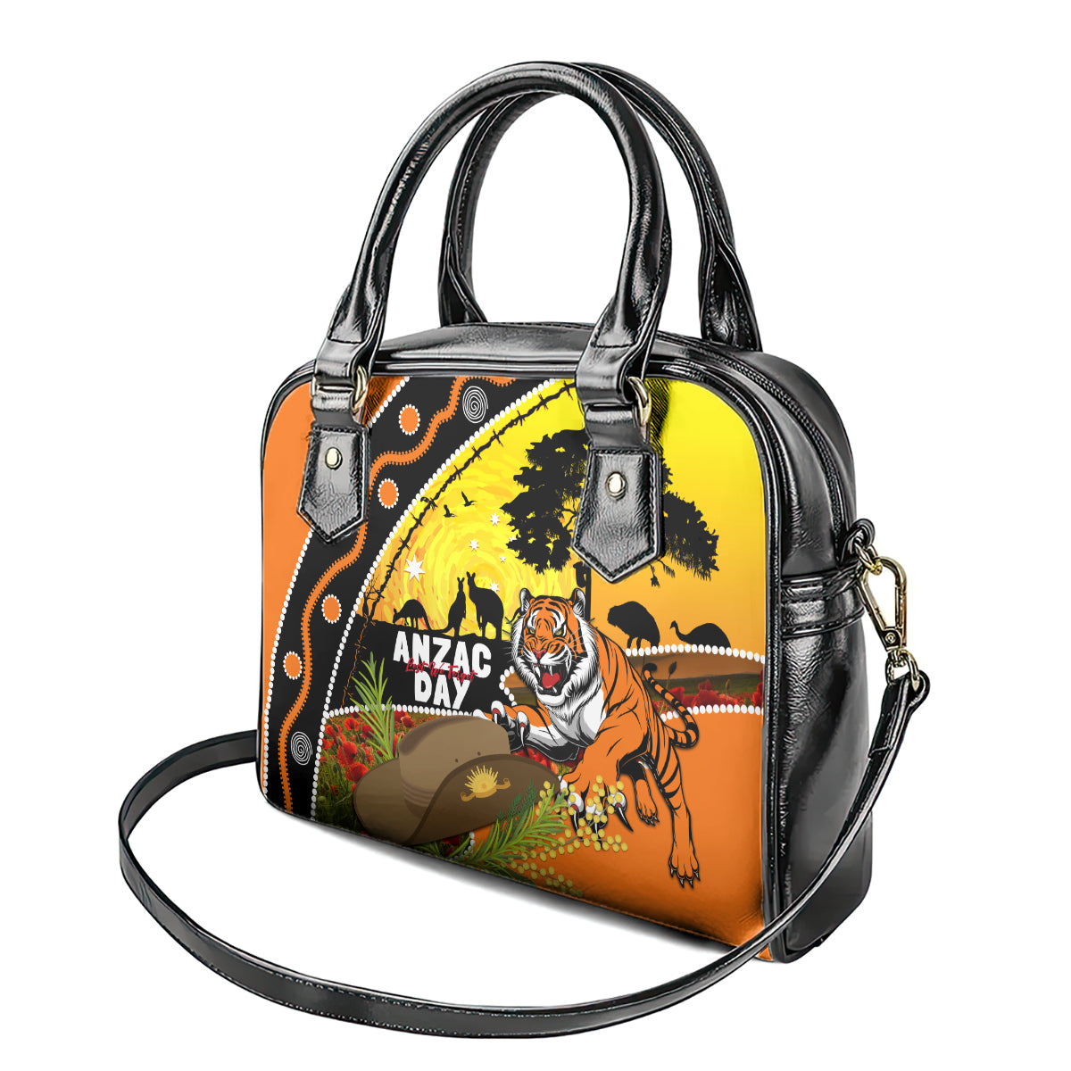 Tigers Rugby ANZAC Day Shoulder Handbag Wests Mascot Rosemary Starry Night