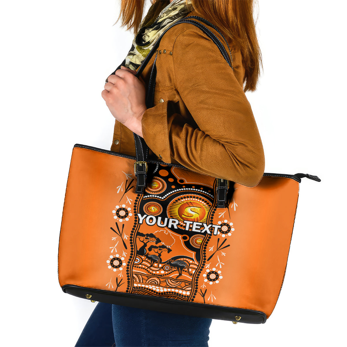 custom-perth-scorchers-cricket-leather-tote-bag-happy-australia-day-aboriginal-art