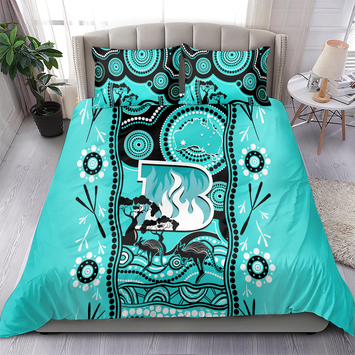 brisbane-heat-cricket-bedding-set-happy-australia-day-aboriginal-art