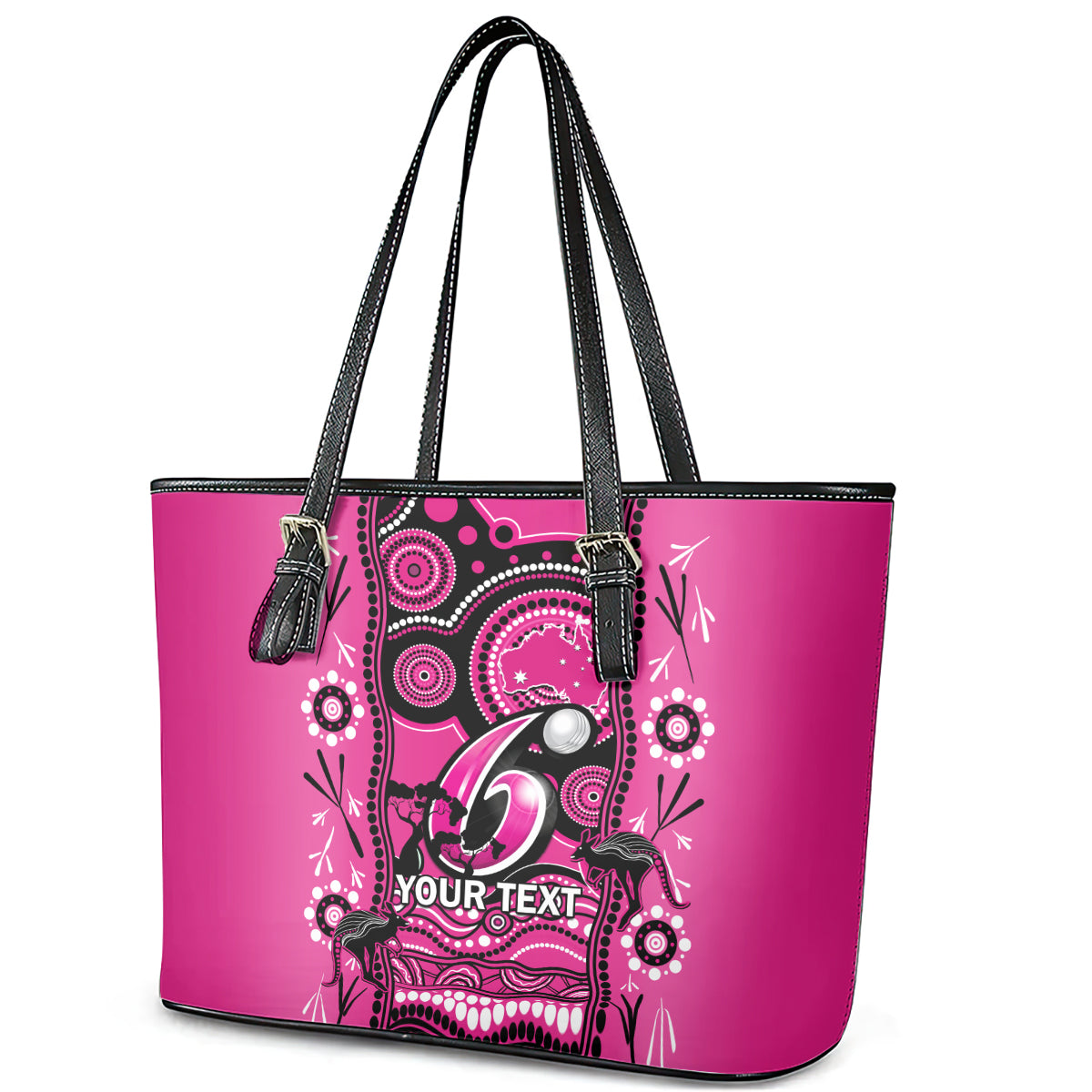 custom-sydney-sixers-cricket-leather-tote-bag-happy-australia-day-aboriginal-art