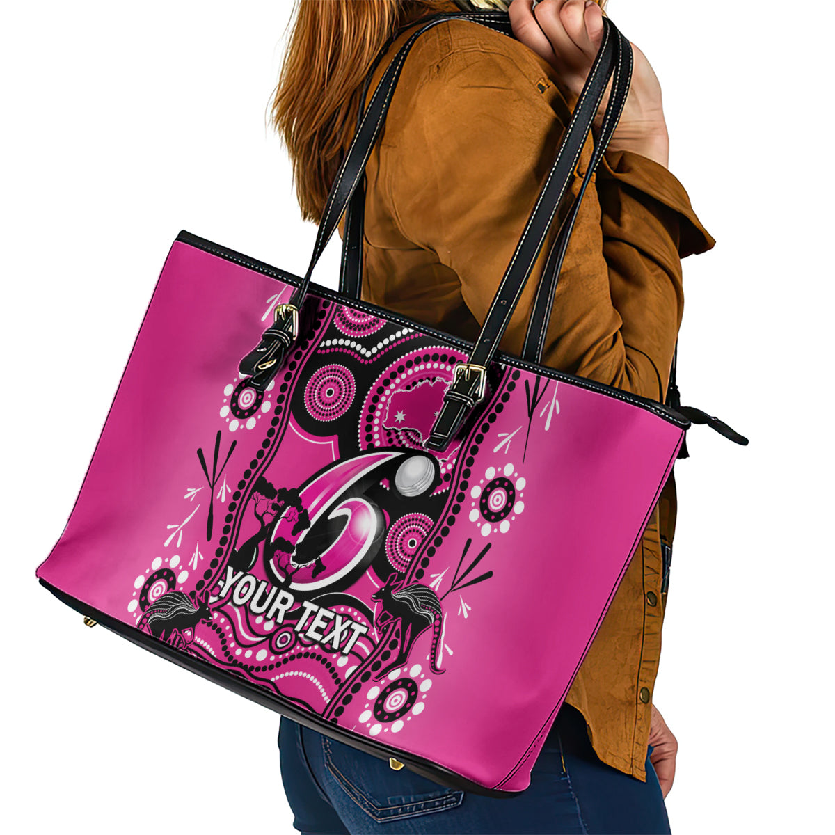 custom-sydney-sixers-cricket-leather-tote-bag-happy-australia-day-aboriginal-art