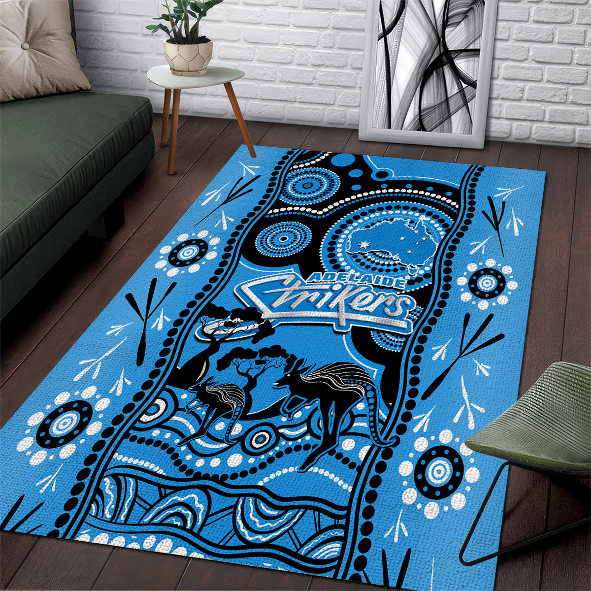 adelaide-strikers-cricket-area-rug-happy-australia-day-aboriginal-art