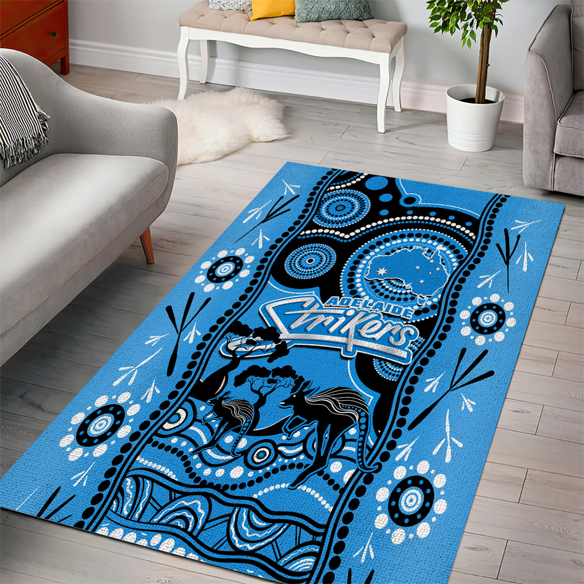 adelaide-strikers-cricket-area-rug-happy-australia-day-aboriginal-art