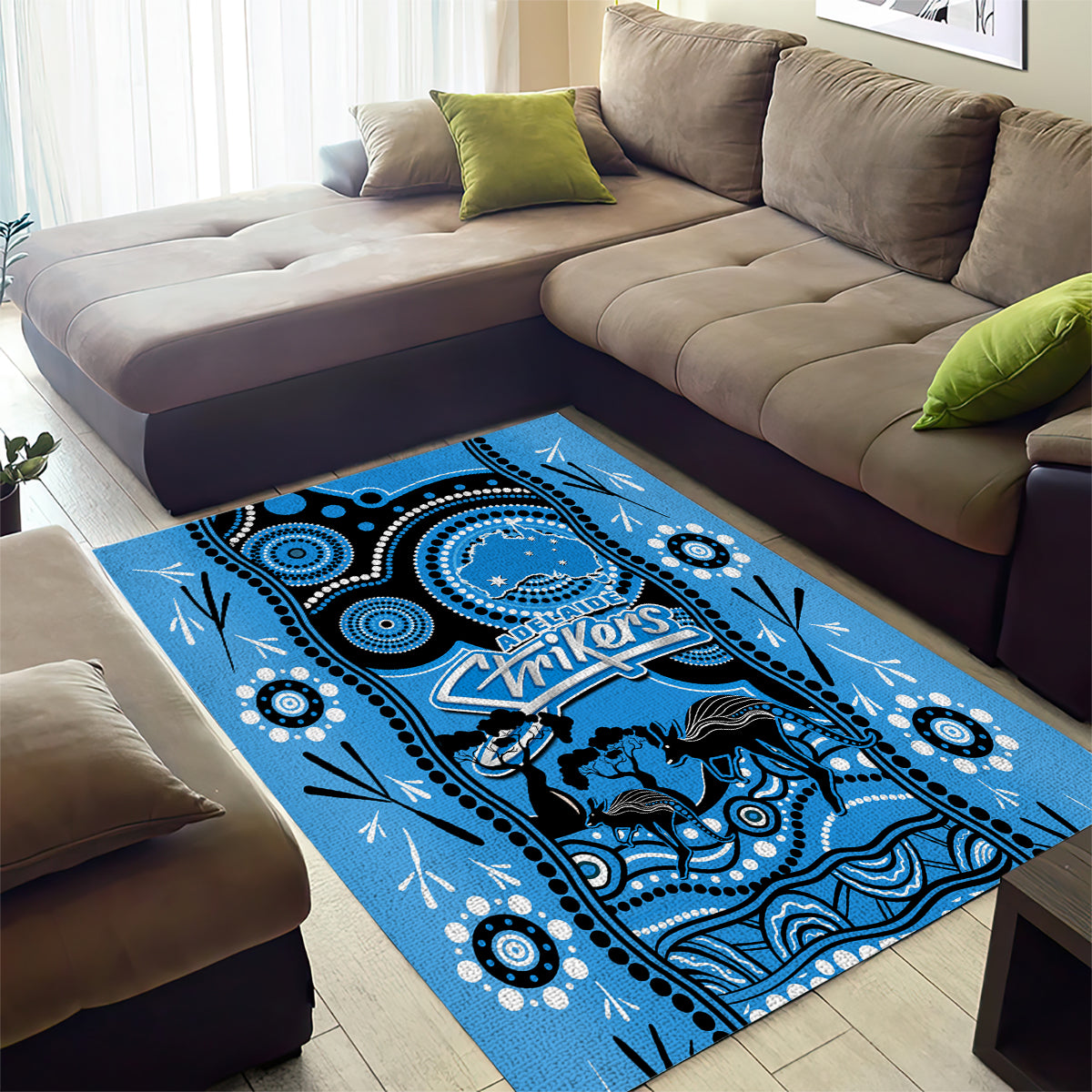 adelaide-strikers-cricket-area-rug-happy-australia-day-aboriginal-art