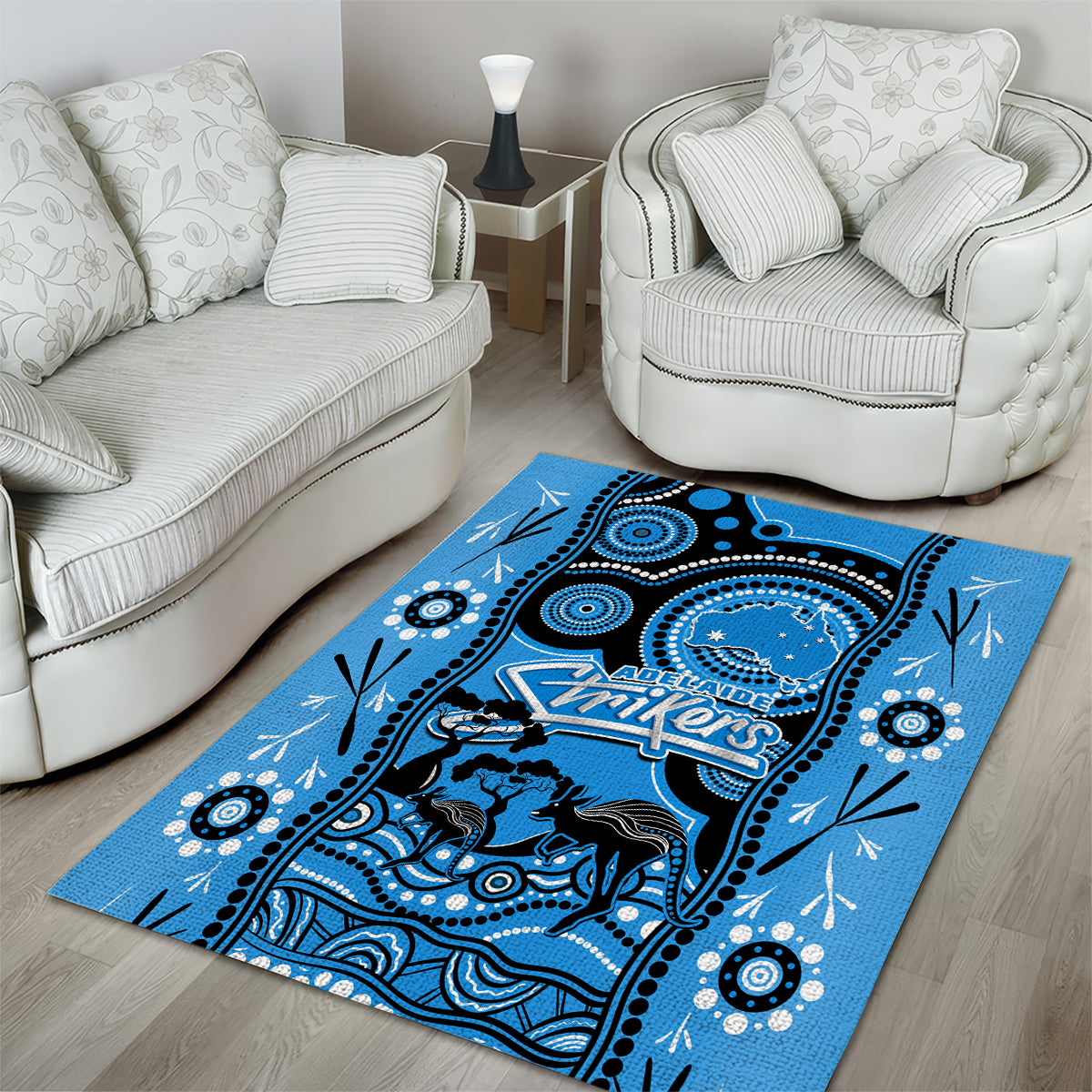 adelaide-strikers-cricket-area-rug-happy-australia-day-aboriginal-art