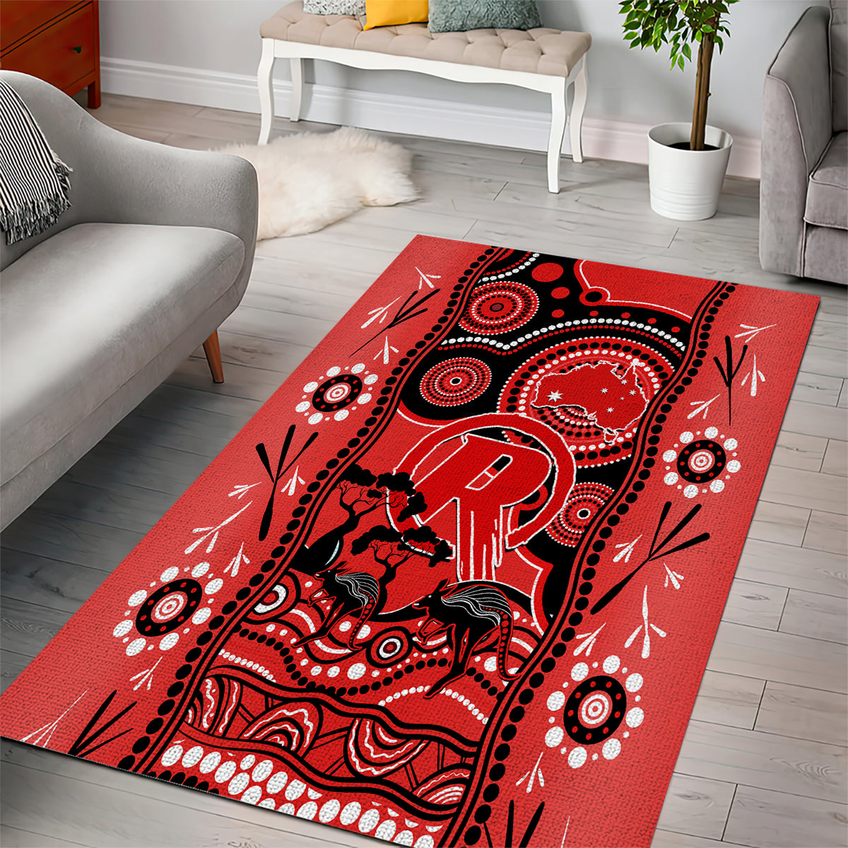 melbourne-renegades-cricket-area-rug-happy-australia-day-aboriginal-art